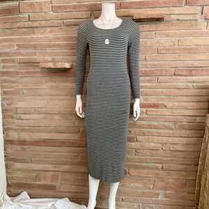 Marine Layer Striped Midi Dress